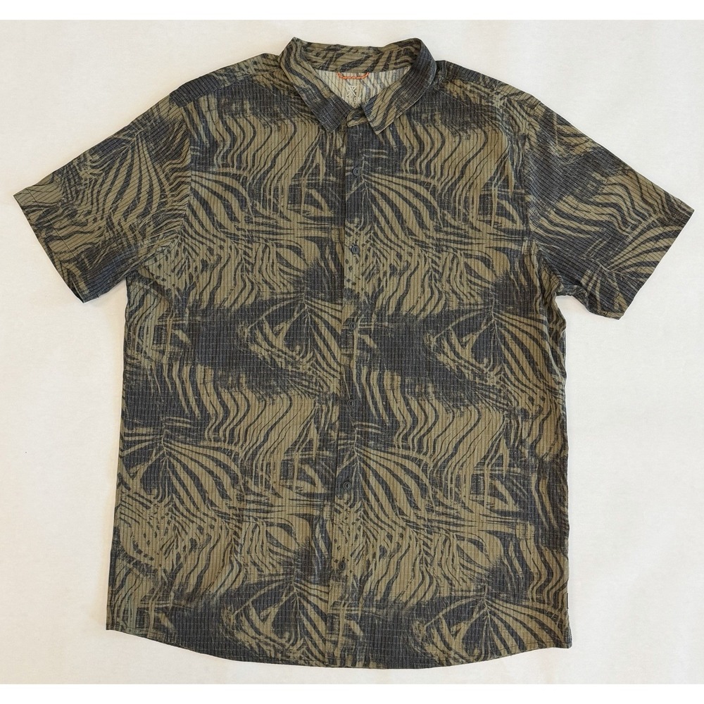 Roark Bless Up Shirt Mens XL Short Sleeve Button Up Stretch Performance